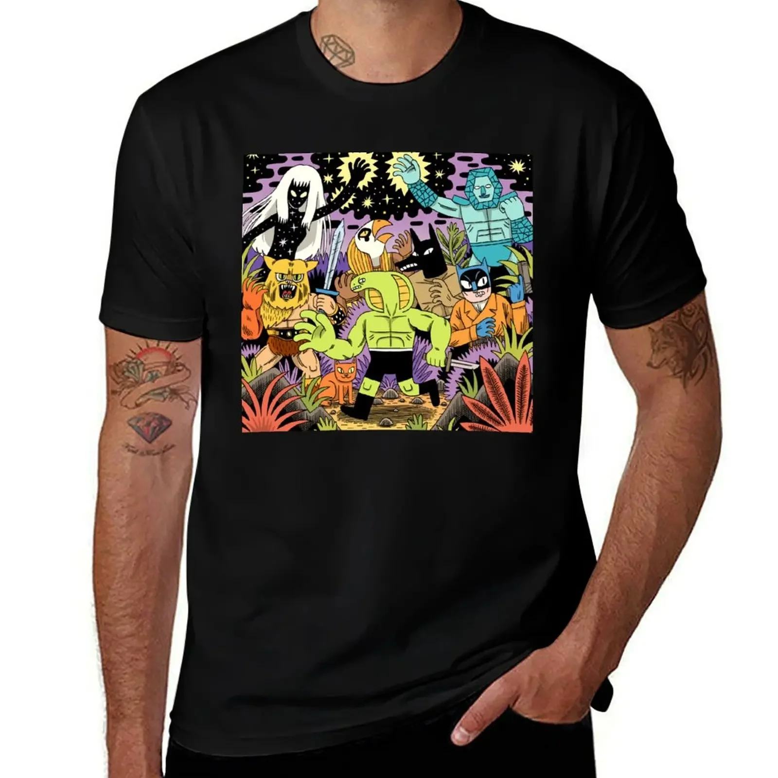 COSMIC WARRIORS T-Shirt blanks anime clothes mens champion t shirts