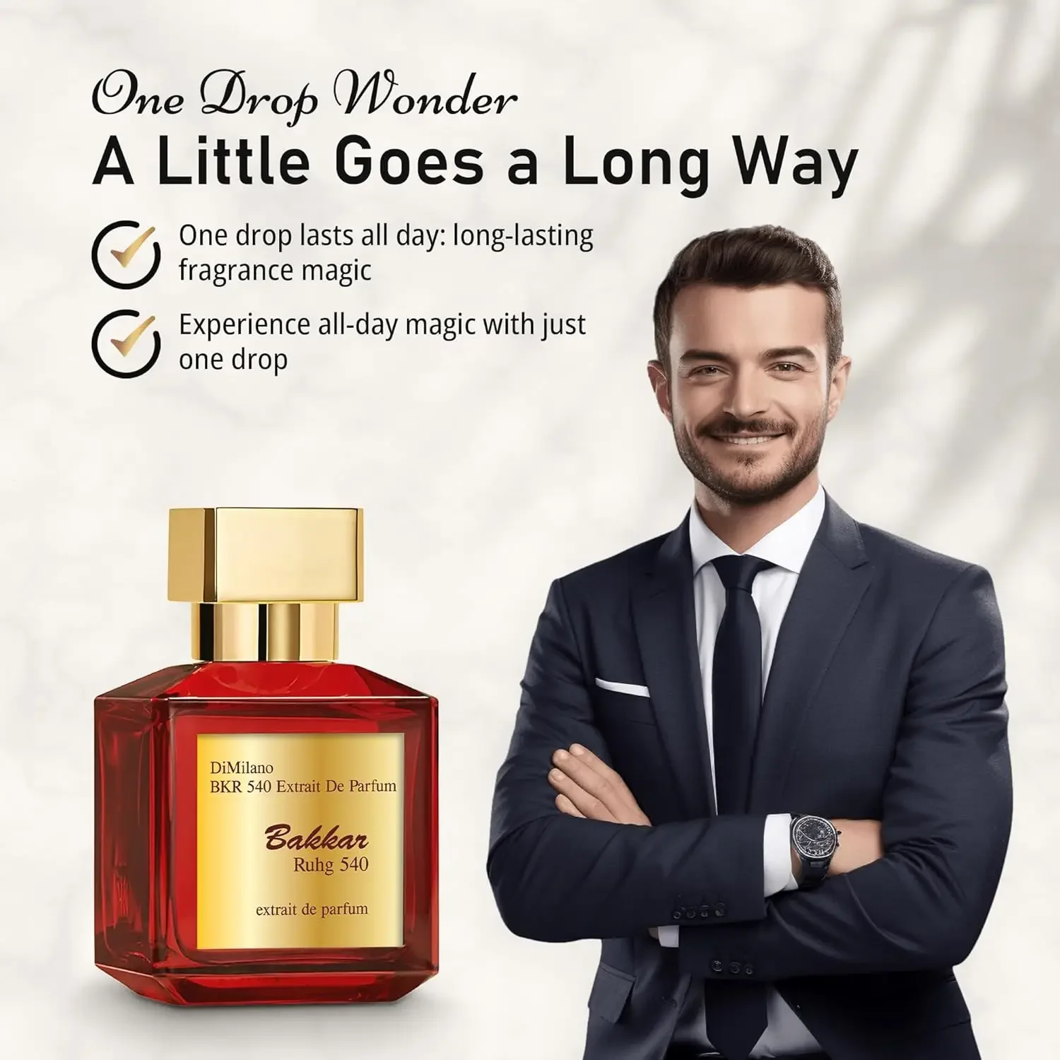 انطباع BR 540 Extrait De Parfum. باكار روهج 540 اكسترايت دي برفوم 70 مل أو 2.4 أونصة. (عبوة من 1) للجنسين (70 مل)