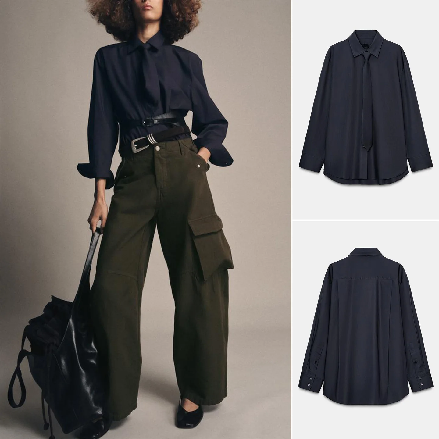 

Коврик Sle Long Sve irt, женский осенне-зимний новый шелковый галстук с откидным воротником и круглым подолом, приятный для кожи, дышащий