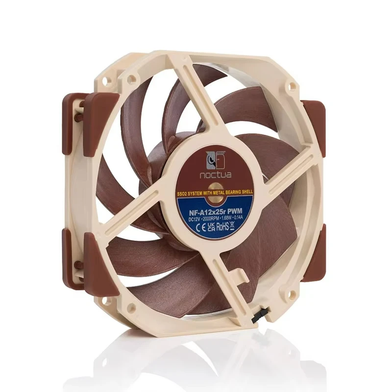Noctua NF-A12x25 PWM 12CM Case Fan Intelligent Temperature Control 4-Pin Cold Exhaust Fan Water-Coled Exhaust Cooling Fan