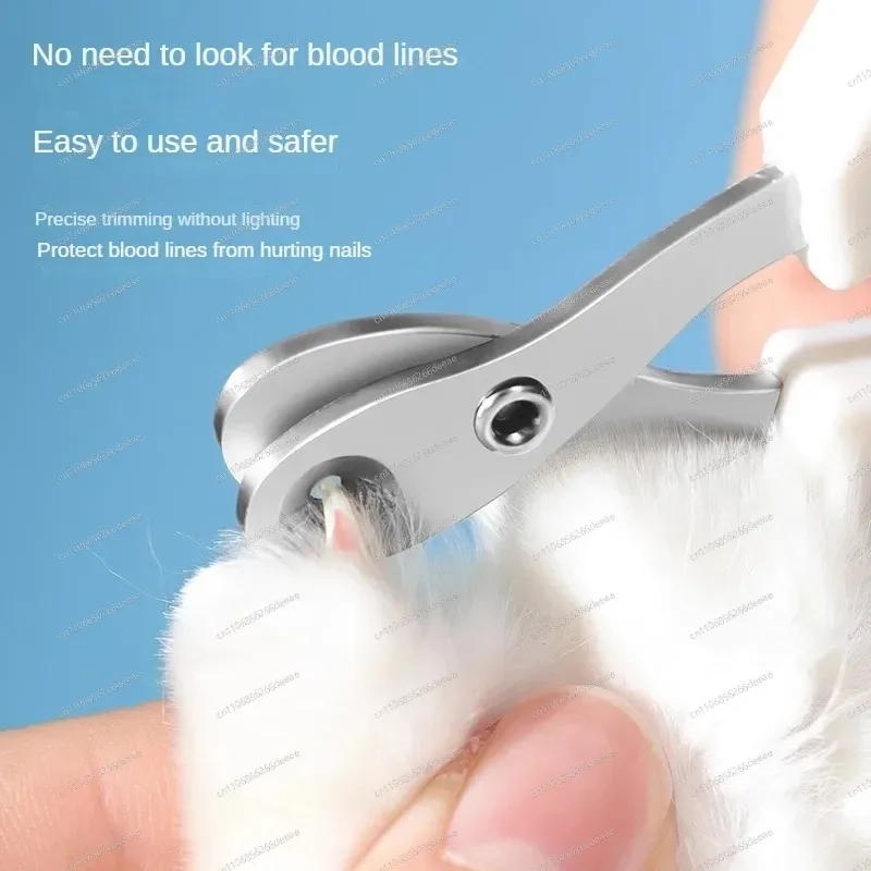 Nail Clippers for Cats Small Blind Clippers round mouth Stainless Steel Nail Clippers Cat Claw Scissors To Prevent Clipping Cats