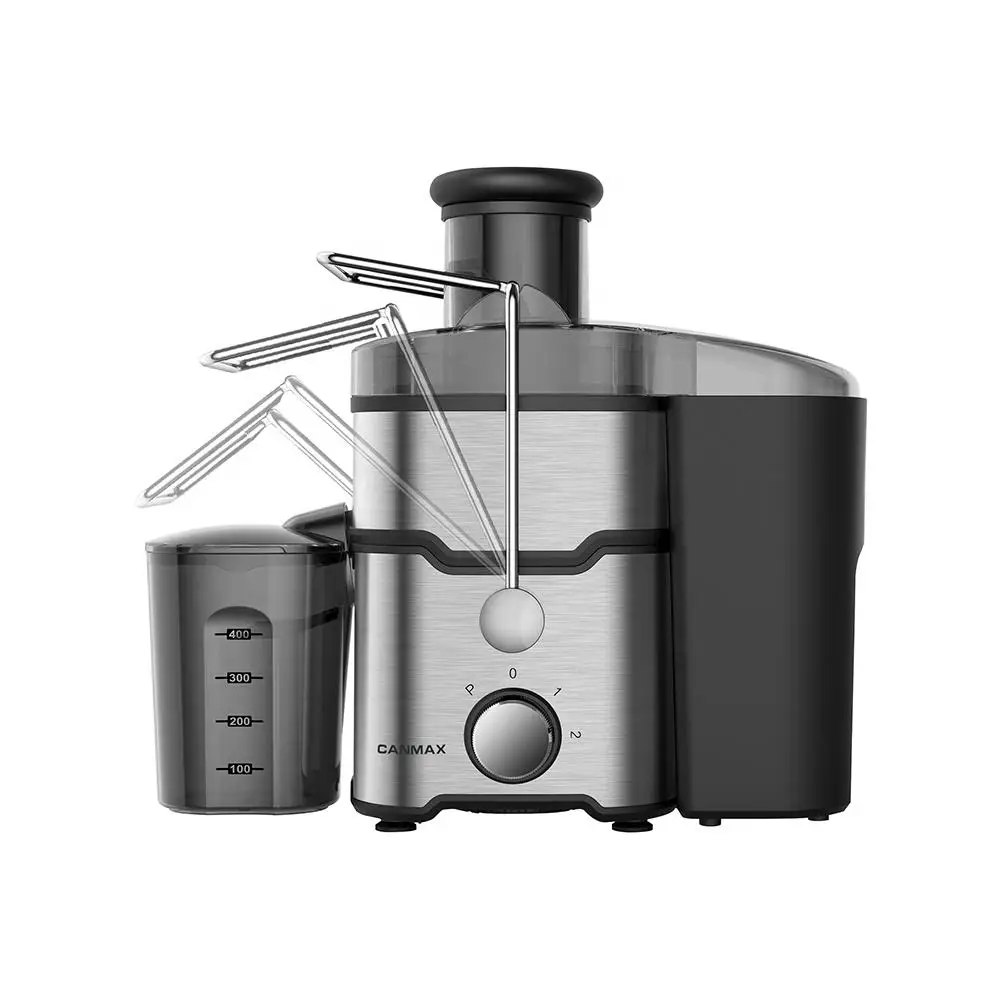 Juicer Machine 400W, 3 Speed Centrifugal Juicer Extractor with  3 Feed Chute for Fruit Vegetable, High Yield Juicer