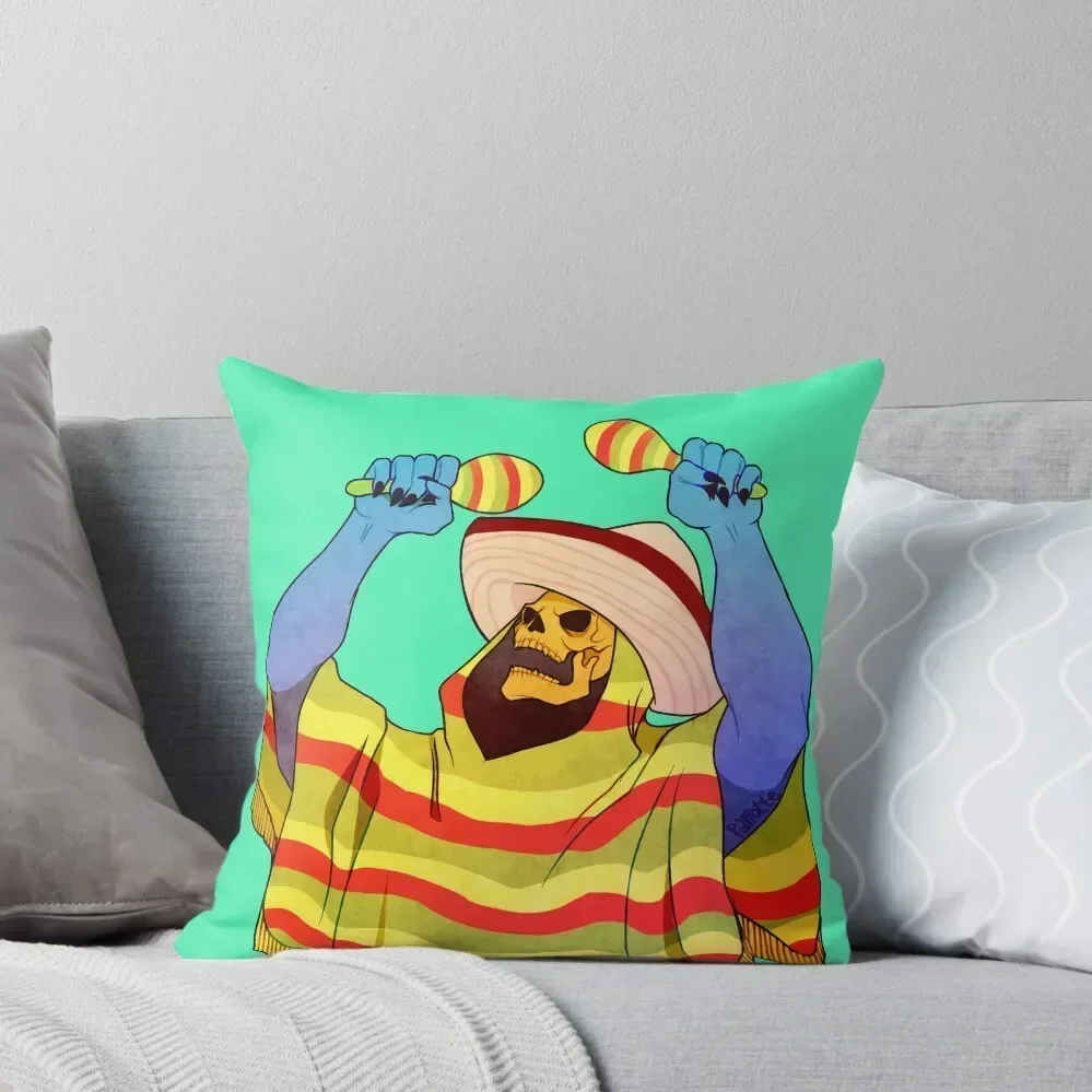 mexican skeletor Throw Pillow pillowcases for sofa cushions Bed pillowcases pillow