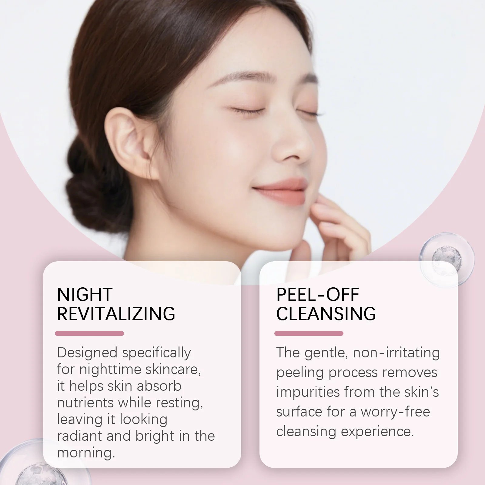 Collagen Night Peel Off Mask Cleansing Pores Deep Hydrating Reduces Facial Skin Sag Dullness Overnight Moisturize Wrapping Mask