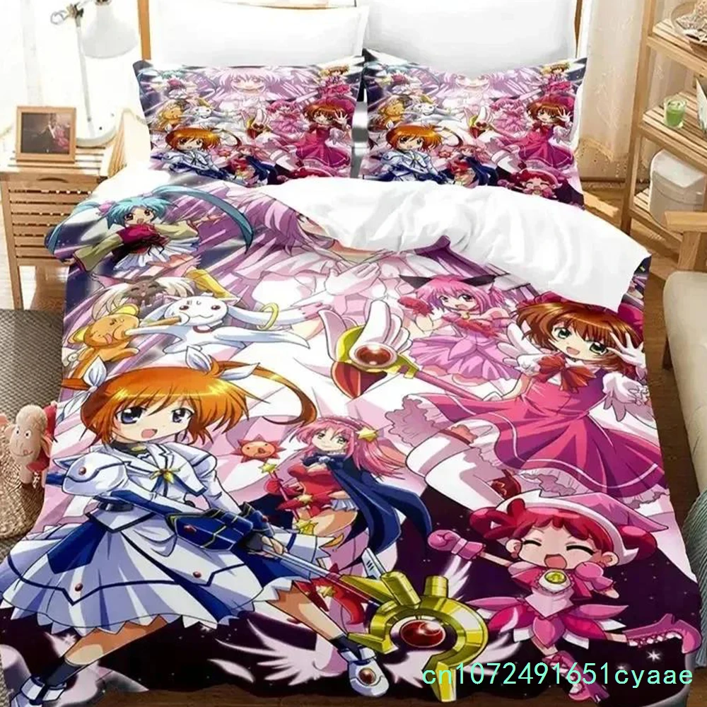3D Print Anime Wedding Peach Bedding Set Bedroom Soft Modern Bedspreads Comefortable Kids Duvet Cover Quilt Cover And Pillowcase
