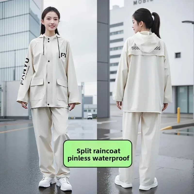 Unisex Motorcycle Rain Suit Fishing Special Outdoor Delivery Waterproof Raincoat And Trousers Separate Adult Riding Outerwear