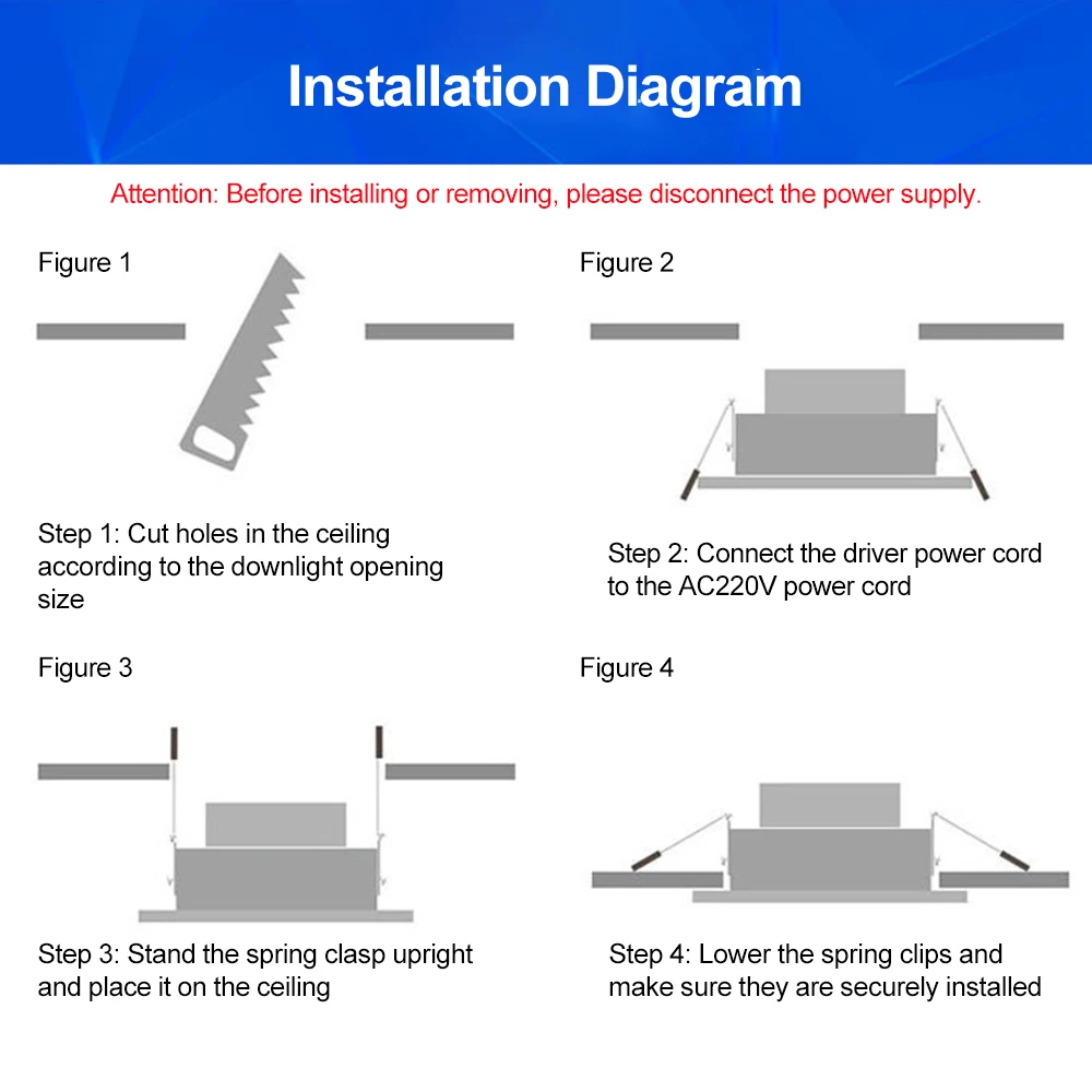 Faretto da incasso a LED sensore di movimento PIR lampada da soffitto a LED faretto da incasso 5W 7W 9W 12W 220V faretto da incasso a Led Smart Spot