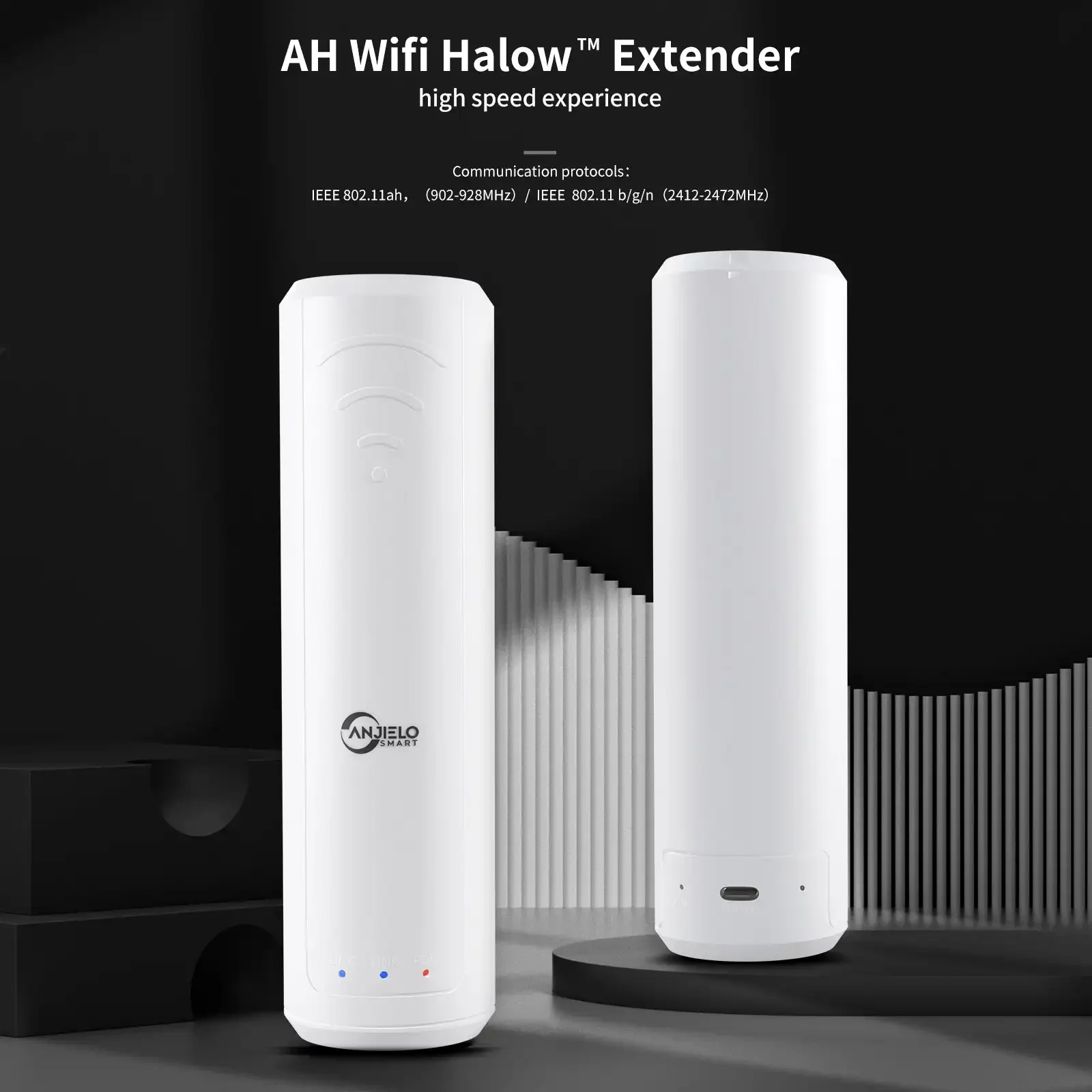 WIFI HALOW Extender Long Distance Outdoor AP Extender Powerful High Gain 2.4&IEEE 802.11ah Antenna Wifi Range Extender Amplifier