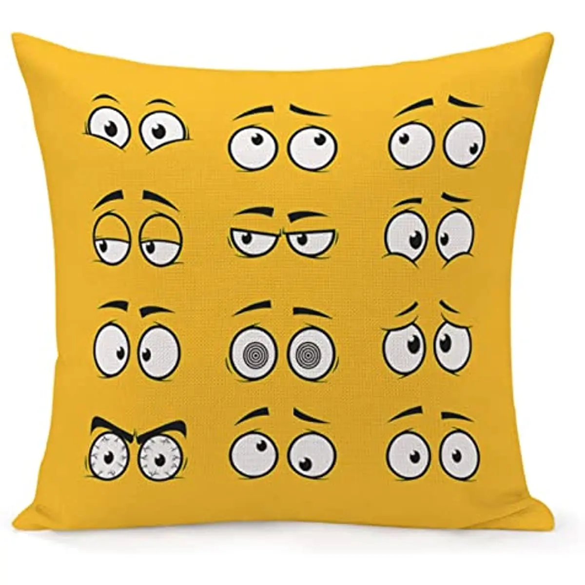 

Cartoon Eyes Pillow Case Yellow Lovely Pets Dog Pillow Case Party Sofa Home Decorative Pillows for Bed 45X45 50X50 Pillow Cover