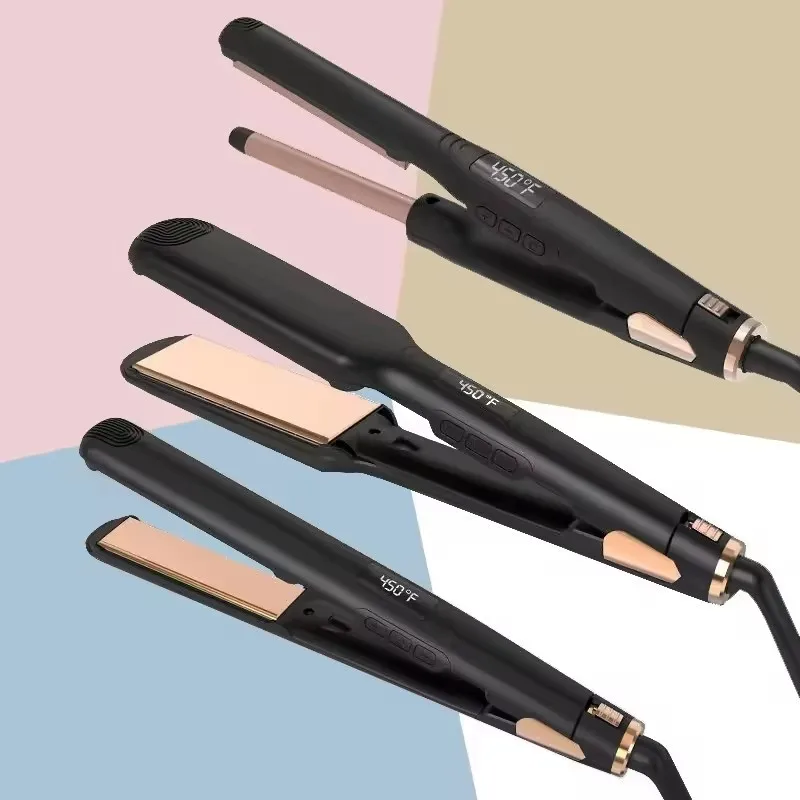 

Профессиональный выпрямитель для волос, электрический утюжок для влажной/сухой завивки волос, инструмент для укладки волос с турмалиновой завивкой