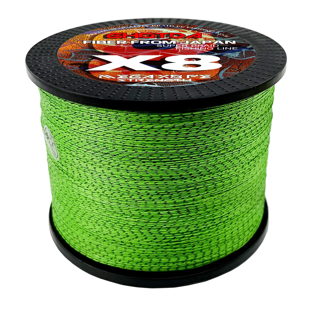 GHOTDA 8 Strands 300M Advanced Braided Fishing Line 18-78LB Japan Material Multifilamen Super Strong Carp Bass Fishing Tackle