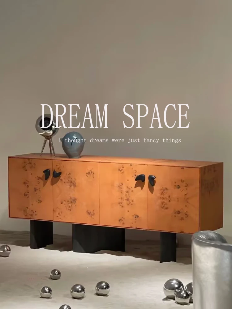 

Дизайнерский геометрический шкаф для телевизора из массива дерева, боковой шкаф, напольный шкаф