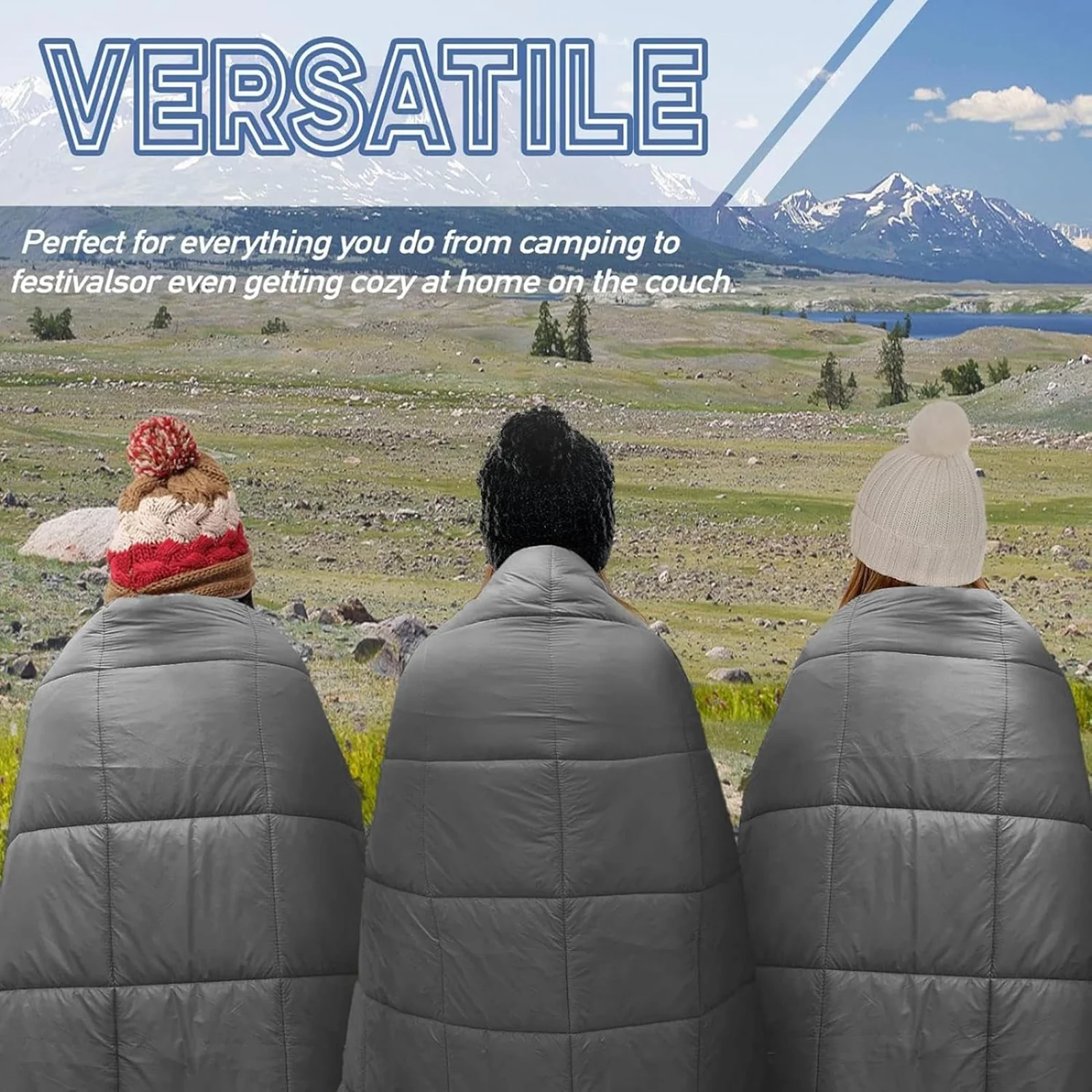 

Foldable Down Outdoor Camping Blanket Portable Lightweight Travel Winter Summer Four Camping Mat Silk Waterproof Warm Pad