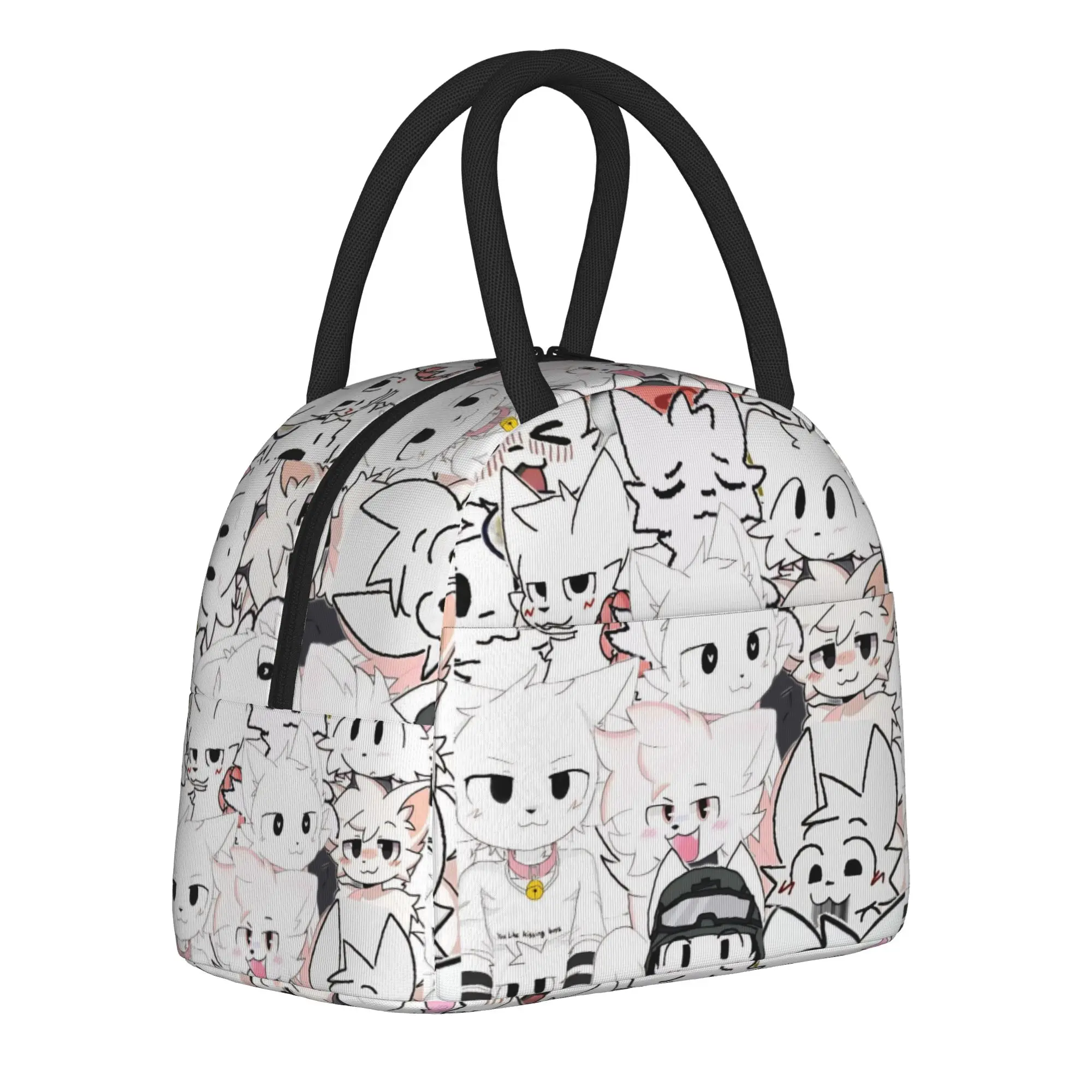 

Термоизолированные сумки для обедов Boykisser Cat для работы, портативные сумки для еды, термосумки для мужчин и женщин, термобоксы для обедов