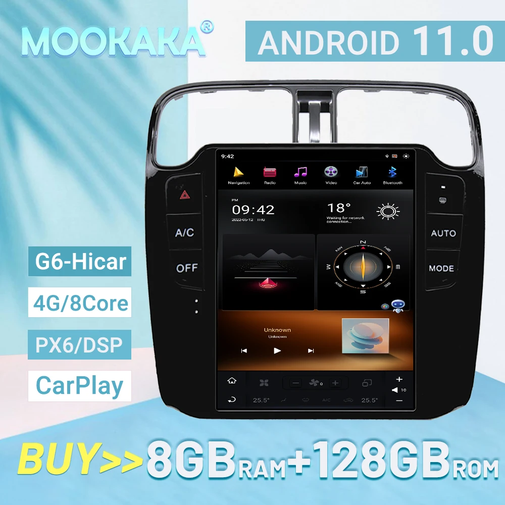 Android 11 For VW Volkswagen POLO 2011-2016 HI-car Car radio Player GPS Navigation Voice control PX6/G6 128GB 4GLET 8core