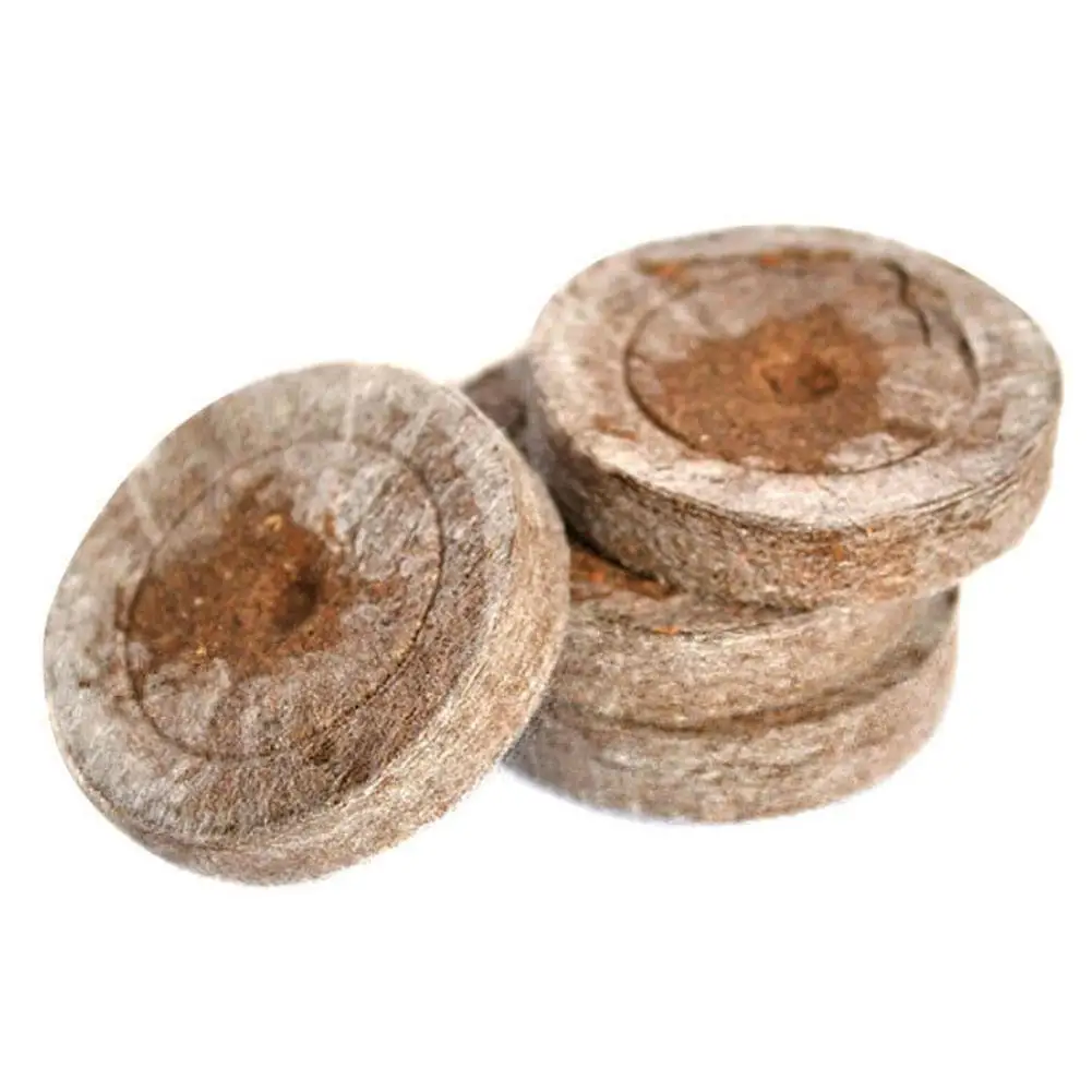 10pcs Fertilizer Nutrient Peat Discs Seedling Soil Block Compressed Nutrient Block Seed Maker Greenhouse For Plant Growing