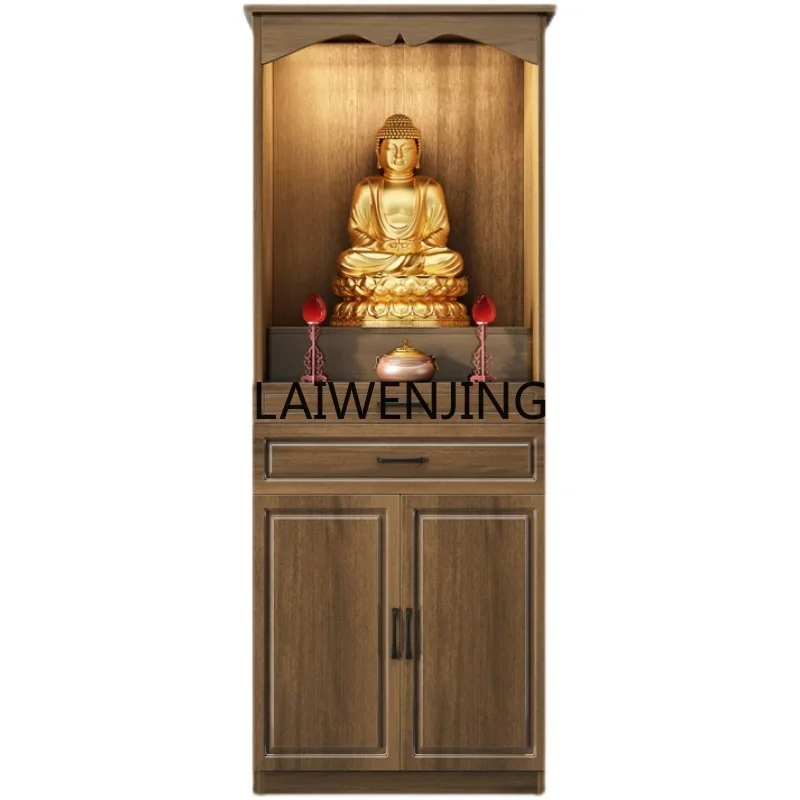 MJY Solid Wood Immortal Hall Buddhist Hall Cabinet Bodhisattva Incense Case Buddha Kan Guanyin Rack Gongtai Table Simplicity