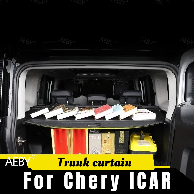 

AEBY For Chery ICAR Retractable trunk cargo cover sun divider,Tail box partition partition board,water proof,Car Accessories
