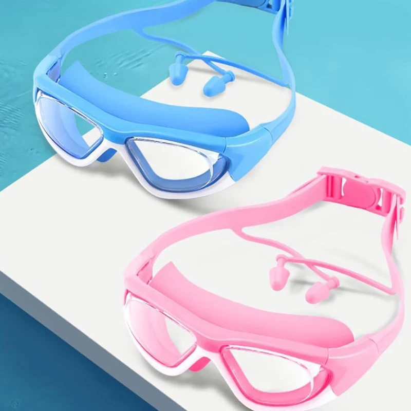 High-Definition Kids Swimming Goggles Anti-Fog Large-Framed Comfortable Silicone Swimming Goggles for Boys And Girls view 6
