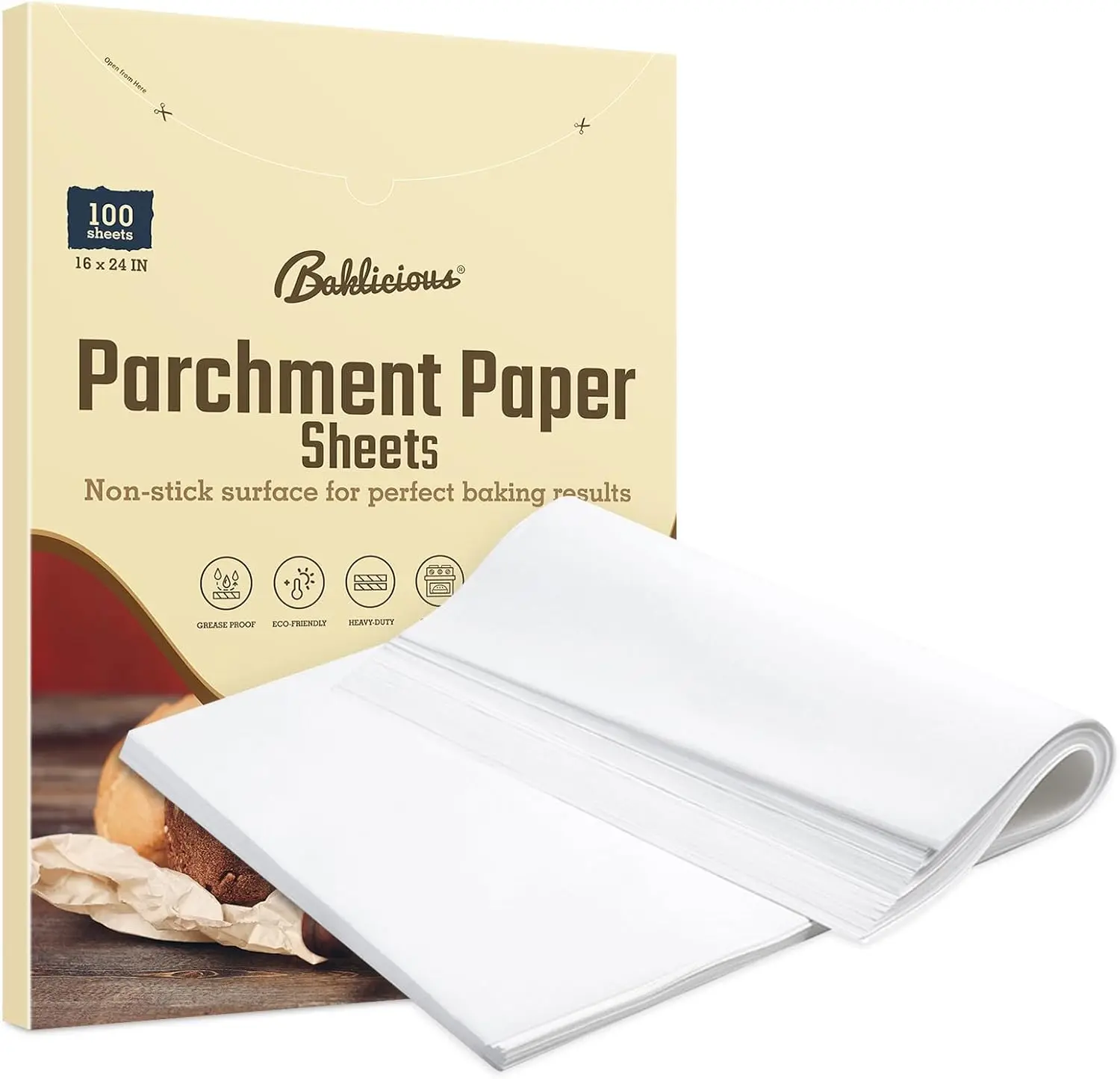 

Бумага для выпечки 16x24 дюйма, 100 листов, предварительно нарезанная, антипригарная, для выпечки, приготовления пищи, гриля, жарки, варки на пару