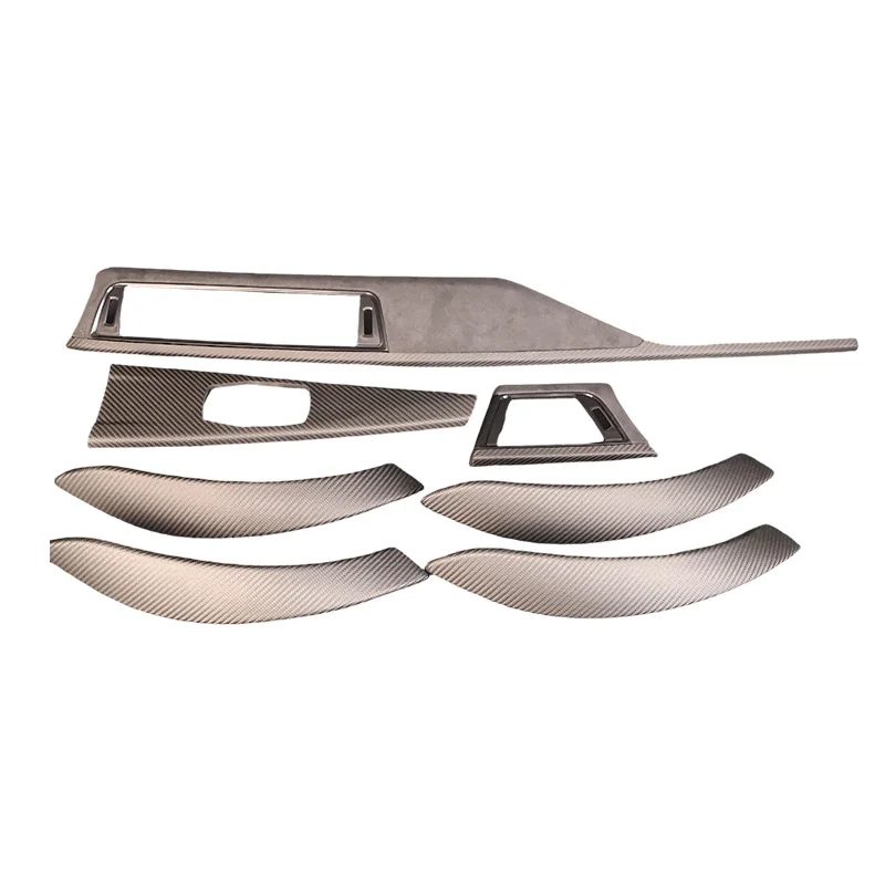 Hot-selling 10pcs Carbon Fiber Interior Trim Kit Set for BMW 3 Series F07 F10 F15 F22 F30 F34 F36 F82 F87 Dashboard Decorative C
