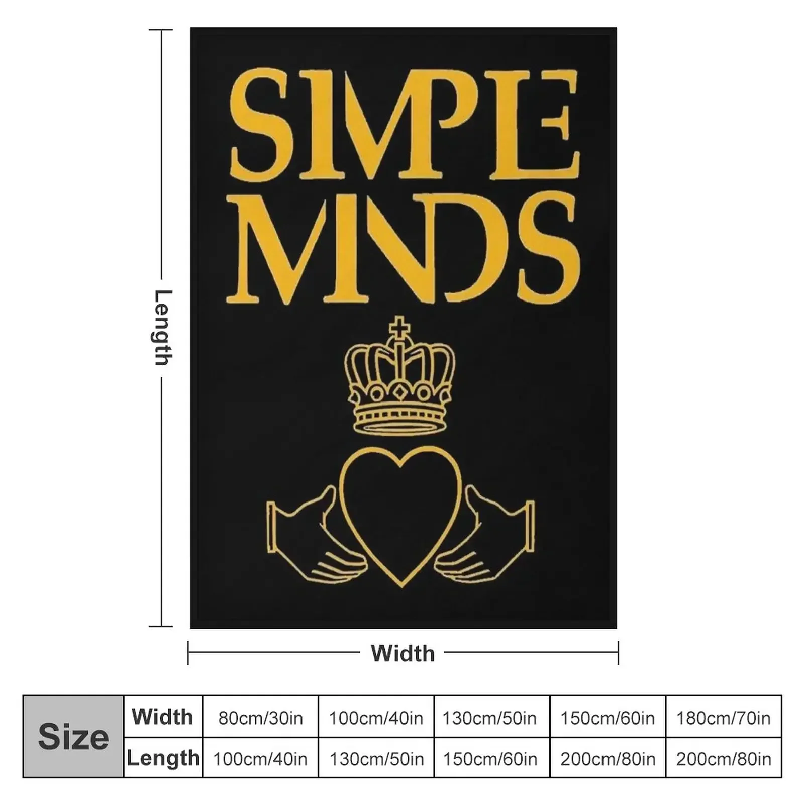 Simple Minds Logo Throw Blanket Comforter Decorative Beds Stuffeds Blankets