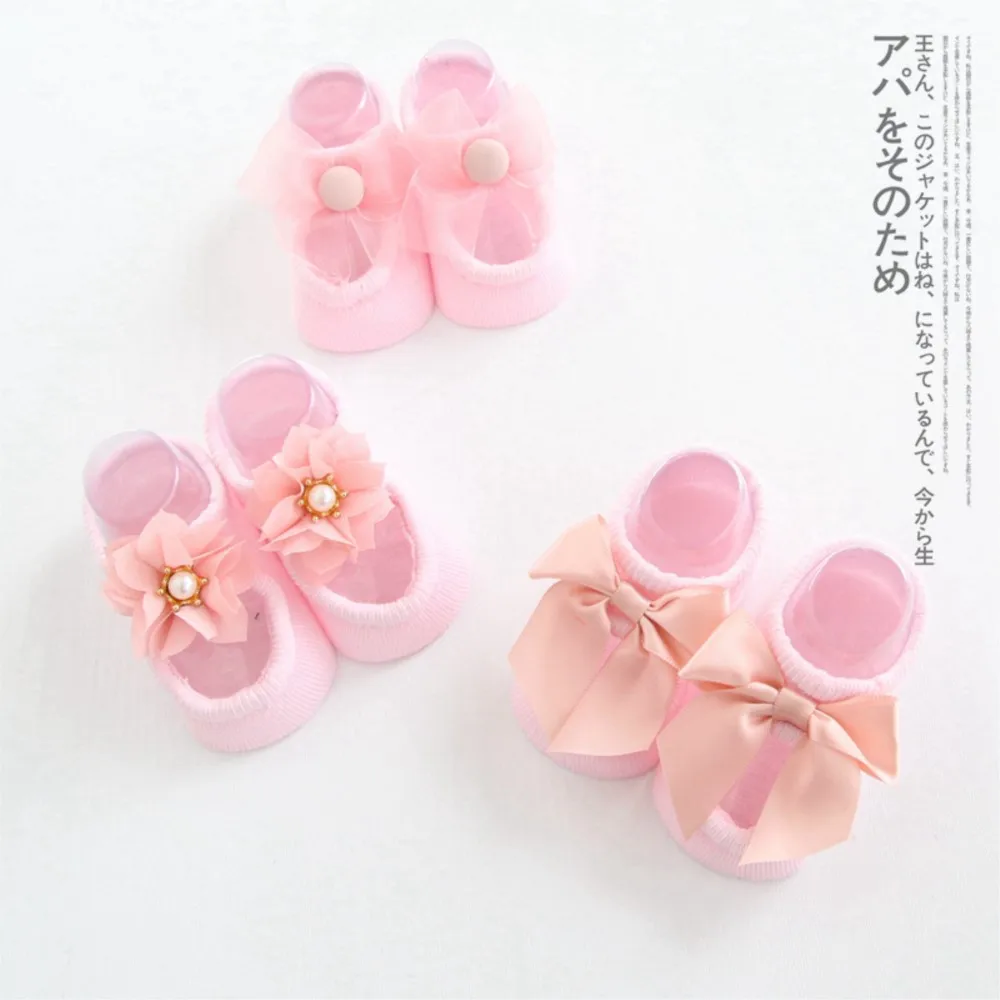 Socks Princess Baby Hosiery for Newborn Baby ship Floor Socks Babies Supplies Anti-slip Shoes Accesses