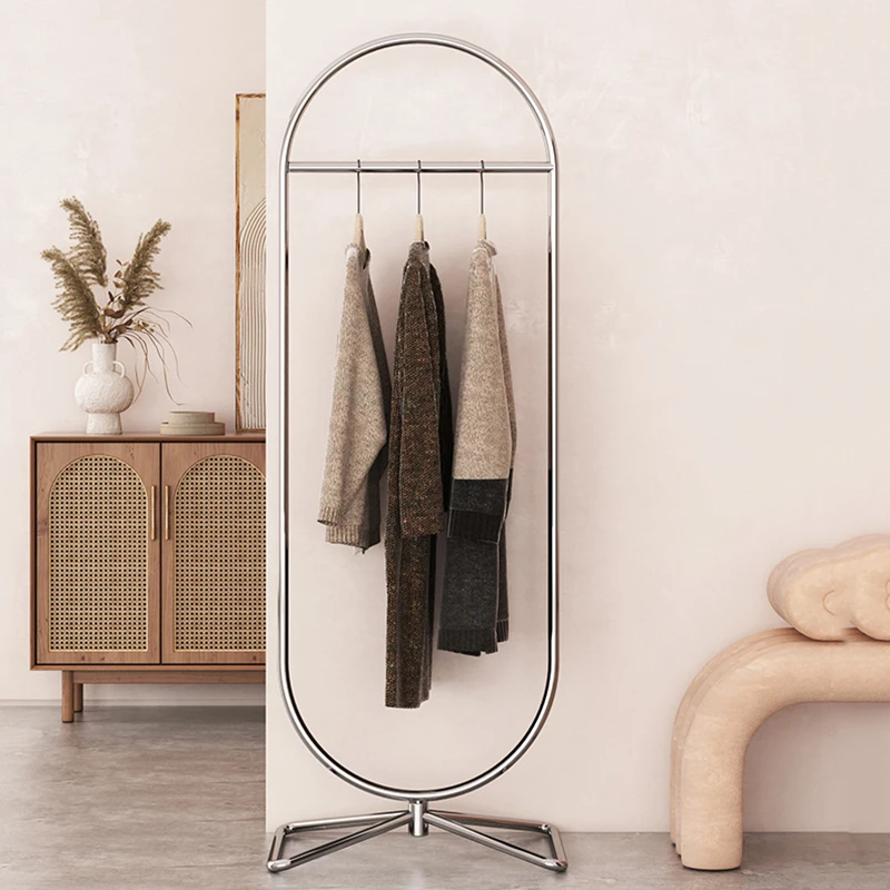 

Floor Metal Hanger Bedroom Closets Nordic Decorative Spiral Clothing Rack Modern Dressing Room Arara De Roupa Hallway Furniture