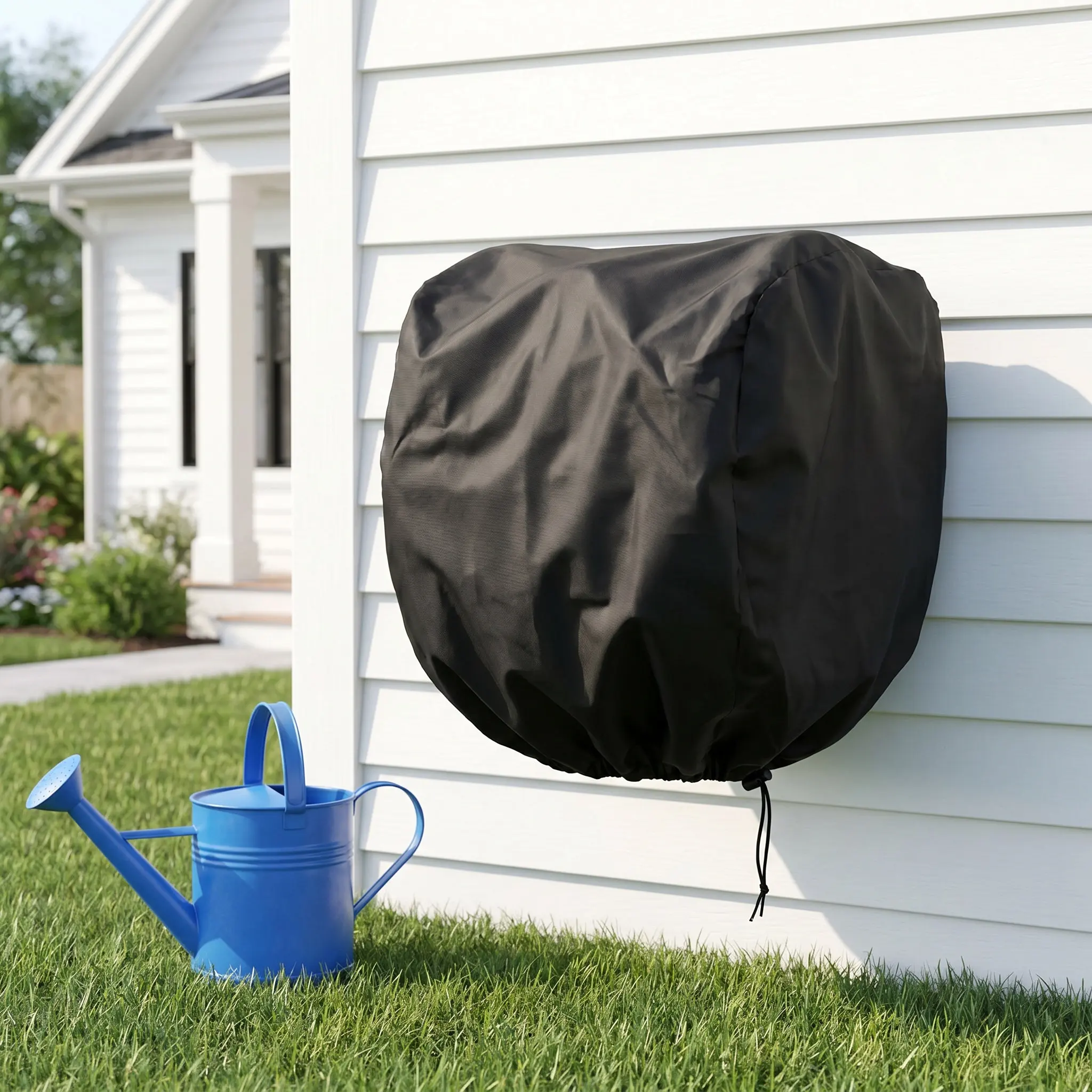 Retractable Garden Hose Reel Cover Outdoor Waterproof Wall Mounted Hose Storage Protector with Sunproof Design