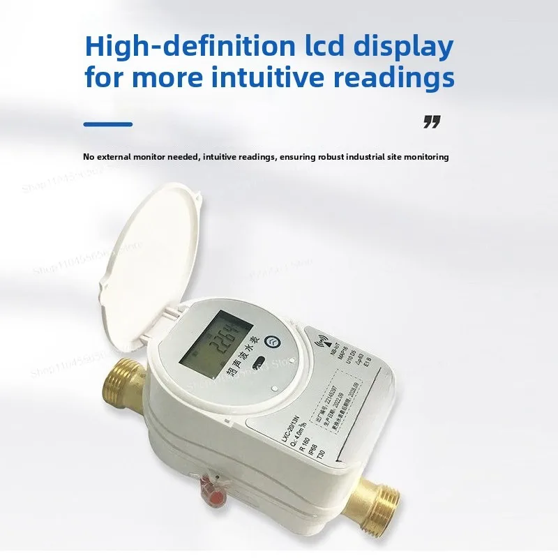 Intelligent Water Meter Smart Valve Ultrasonic Water Meter IP68 Liquid Crystal Display Water Flow Measurement