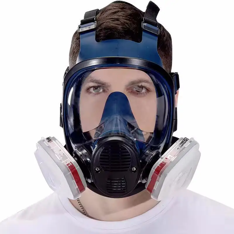 15in1 Chemical mask Gas mask Paint insecticide spray Silicone full face mask filter, suitable for laboratory nuclear pollution