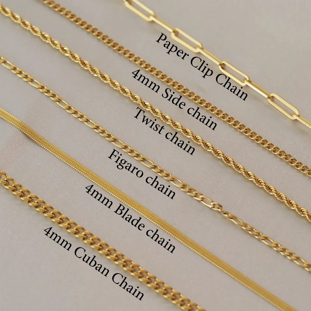 Atoztide-Collier Personnalisé Minimaliste en Acier Inoxydable, Fournitures Artisanales de Bricolage, Bijoux Unisexes, Accessoires Cadeaux