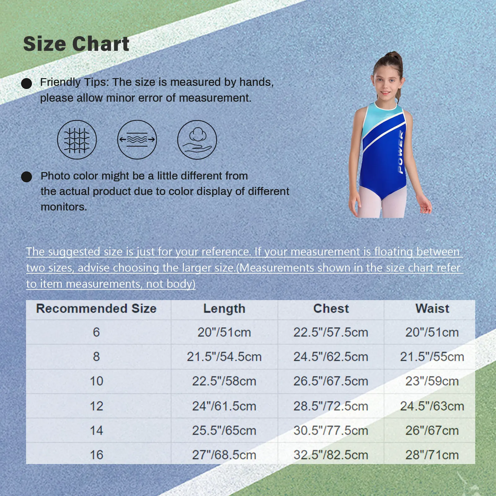 สาวเยาวชน Breathable โยคะบัลเล่ต์ชุดยิมนาสติกแขนกุด Contrast สี Leotard + กางเกงสําหรับฝึกซ้อมประสิทธิภาพการแข่งขัน