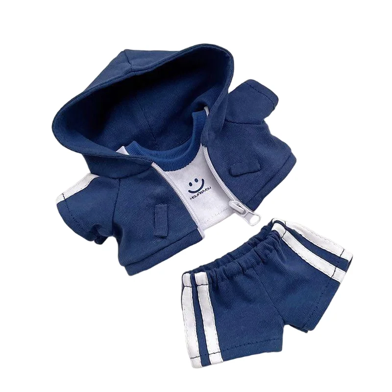 

10cm 20cm cotton doll clothes sportswear set including coat, T-shirt and pants