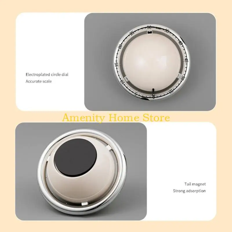 F26C Timer Magnetik Yang Ramah Pengguna Penghitung Waktu Mundur Dapur Untuk Kebutuhan Pengaturan Waktu Yang Tepat Lingkungan