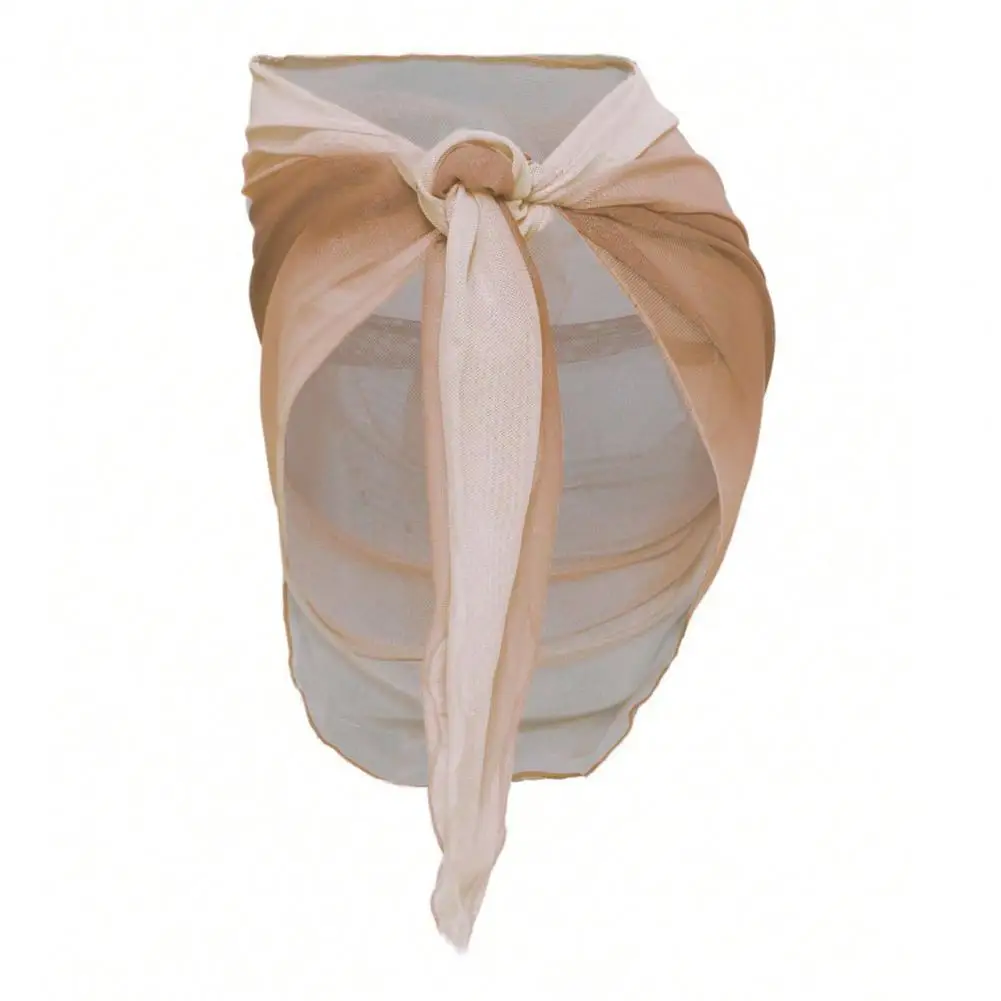 

Beach Sheer Cover Up Skirt Gradient Color Chiffon Bikini Wrap Versatile Scarf Swimwear Shawl Sunscreen Sarongs Cover Up Skirt