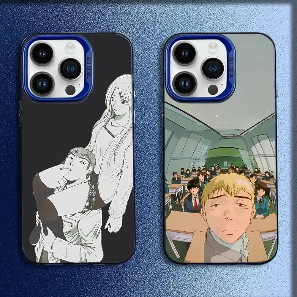 

Great Teacher O-Onizuka E-Eikichi Phone Case For iPhone 17,16,15,14,13,12,11,Pro,Max,Plus,E,SE4,Air,Mini Blue IMD Box