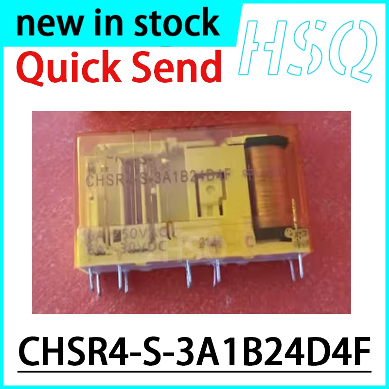 1PCS CHSR4-S-3A1B24D4F 24VDC 10 Pin Safety Relay with Three Open and One in Stock