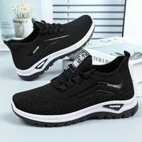 Chaussures d'été pour femme à semelles souples, confortables pour les pieds, baskets de course, chaussures de marche à plateforme, baskets respirantes en tissu tissé pour femme 6