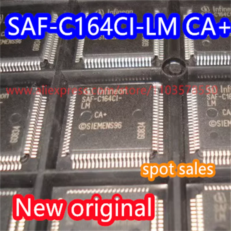 

2PCS New original SAF-C164CI-LM CA+ SAF-C164CI packaged QFP80 microcontroller IC chip SAF-C164CI-LM