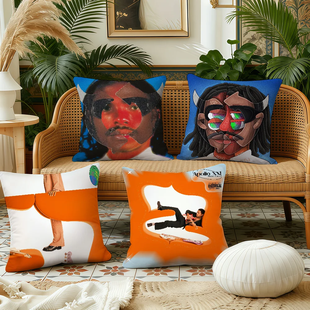 Singer Steve Lacy  cushion cover Pillow Case Plush Fabric Soft Double Sided Print Sofa Cushion Cover Throw Pillow Covers