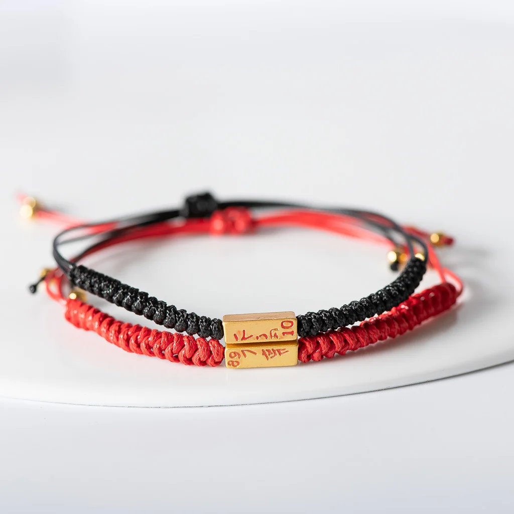 2 Pieces Hand-knitted lovers\' bracelets Fashion Jewelry hand-made DIY bracelet #KY423