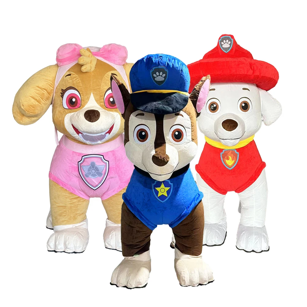 

Four Leg Dog Inflatable Costume Mascot Parade Adult Character Cosplay Animal Birthday Halloween Party Event Plush Set