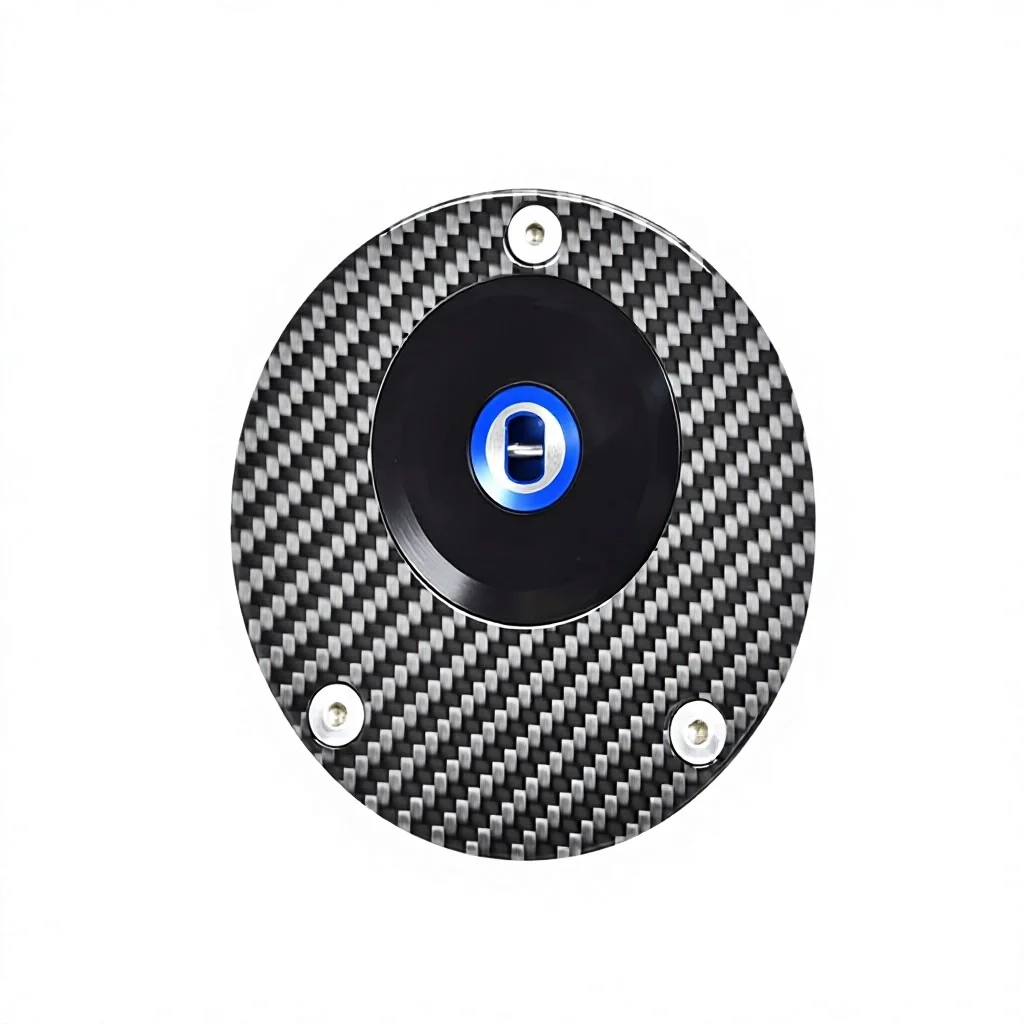 DTRAD Motorcycle Carbon Fiber Fuel Tank Cap Key For YZF R1/M/R3/R6/S/R7/R125/R25/R15 Models 1 PCS With Screws & KeysMotorcycle