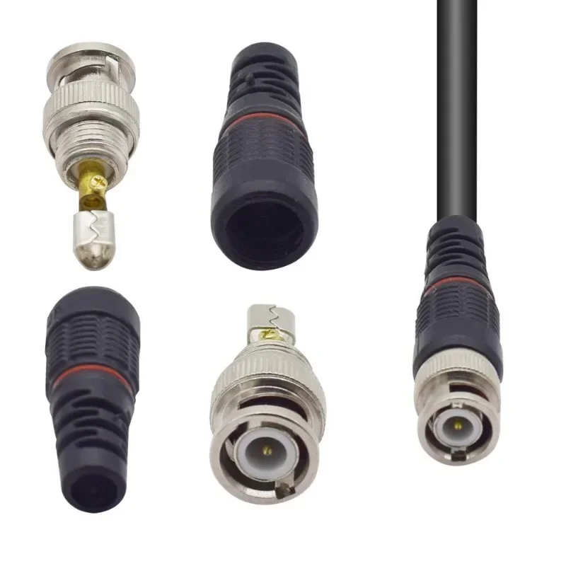 ANPWOO-Connecteur de vidéosurveillance, adaptateur BNC, 50ohms, 75ohms, 10 pièces