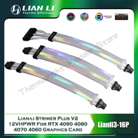 Lian-li Strimer Plus V2 12VHPWR For RTX 4090 4080 4070 4060 Graphics Card 16Pin GPU Extension Cable ARGB 5V