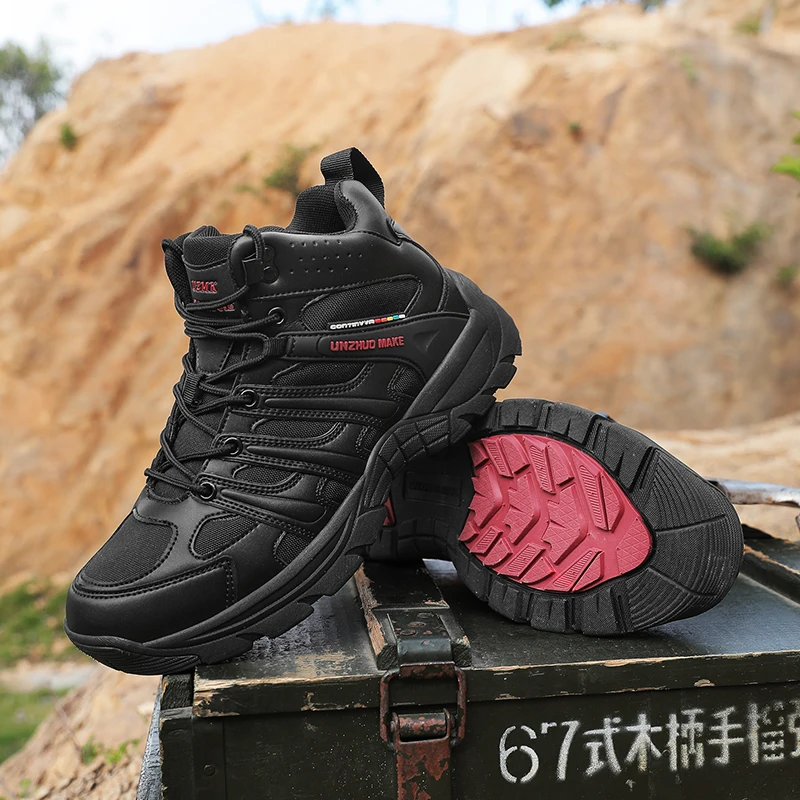 Męskie buty taktyczne, buty górskie, buty wojskowe, buty robocze do terenu pustynnego, buty ochronne, buty pustynne, botki, męskie buty outdoorowe do wędrówek, kamuflaż