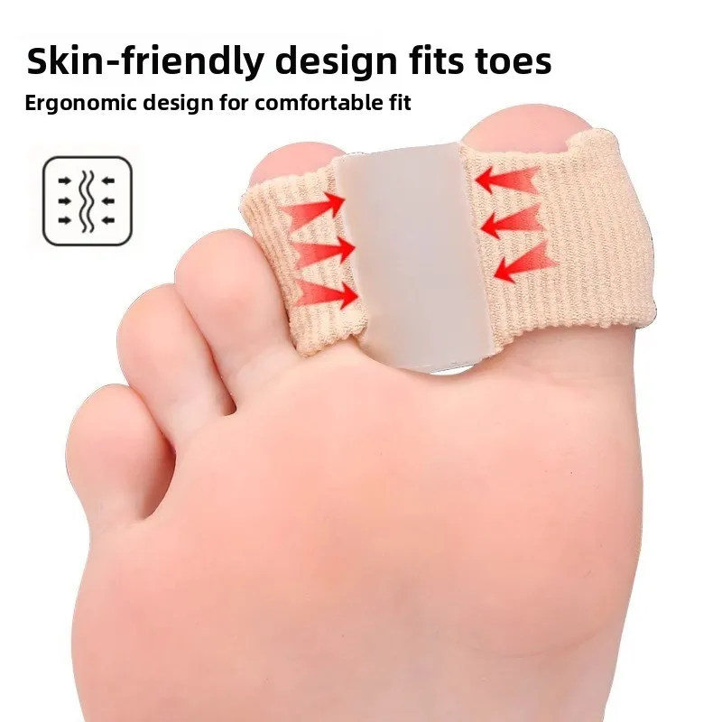 

Silicone Big Toe Corrector Foot Orthosis Separator Office Ergonomic Structure Pressure Relief Massage Function Adjustable