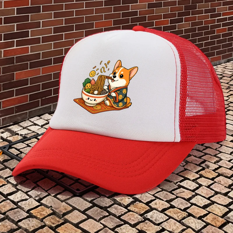 1 Item, Adjustable Sponge Patchwork Mesh Cap about 