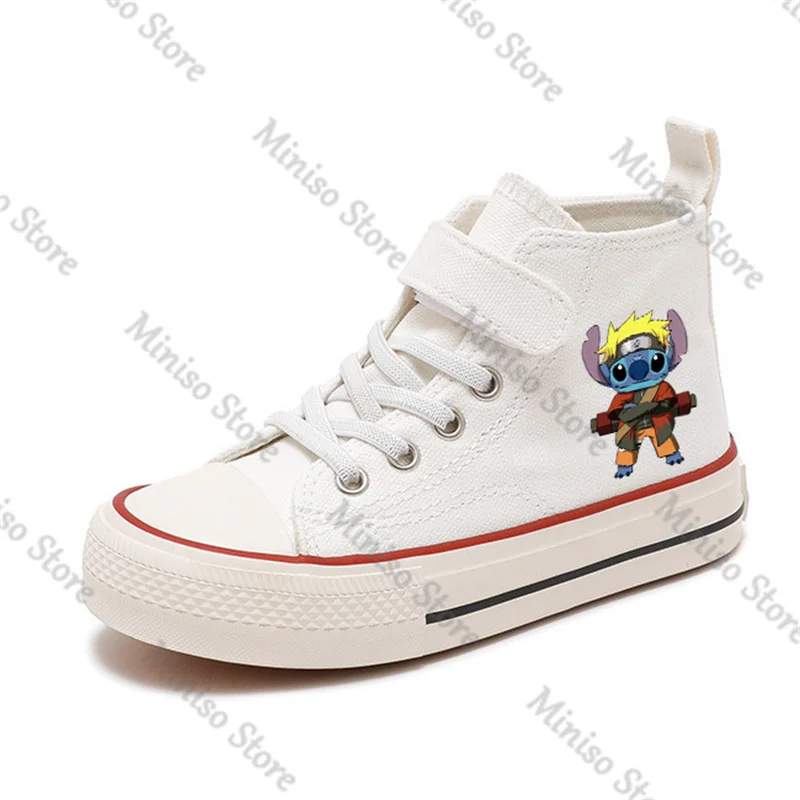 Kawai Girl Boys Kids scarpe di tela Casual Cartoon Lilo Stitch scarpe sportive bambini moda stampa scarpe ragazzi scarpe da Tennis 1022